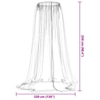 Zanzariera per Ombrellone 220 Rete Bianca Φ330x250 cm
