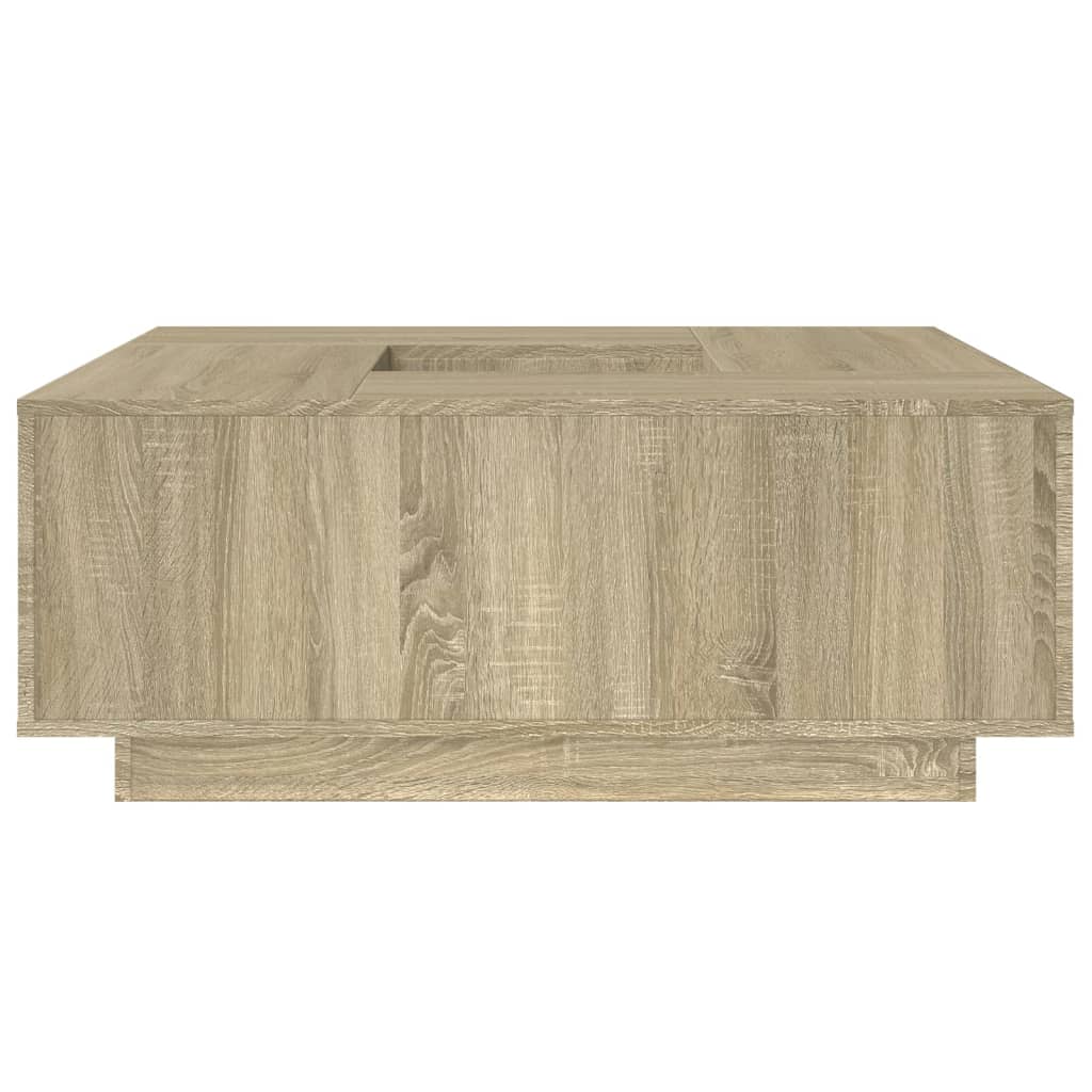 Tavolino Salotto Rovere Sonoma 100x100x40 cm Legno Multistrato