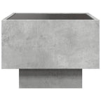 Comodino con LED Infinity Grigio Cemento 40x40x30 cm