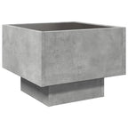Comodino con LED Infinity Grigio Cemento 40x40x30 cm