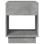 Comodino con LED Infinity Grigio Cemento 40x40x50 cm
