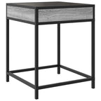 Comodino con LED Infinity Grigio Sonoma 40x40x51 cm