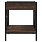 Comodino con LED Infinity Rovere Marrone 40x40x49 cm