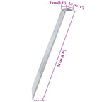 Picchetti per Tenda 24 pz 22 cm Ø20 mm in Acciaio Zincato