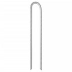 Picchetti Tenda 12 pz a Forma di U 37 cm Ø10 mm Acciaio Zincato