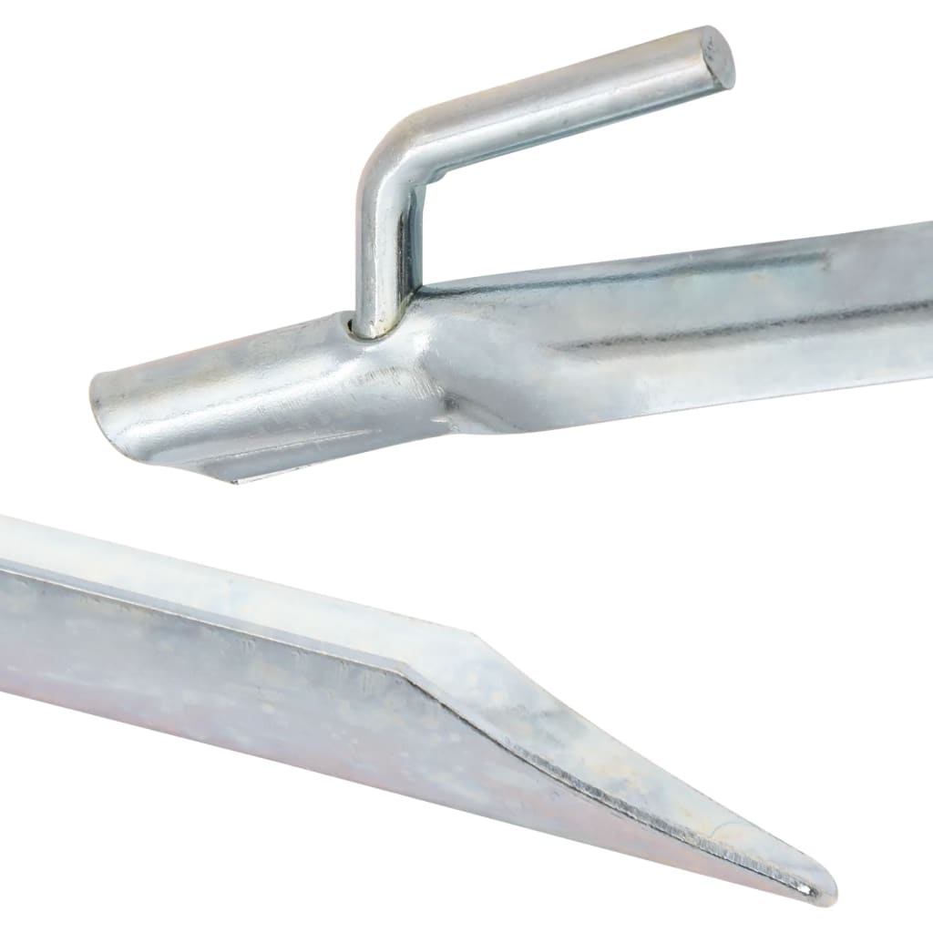 Picchetti Tenda 24 pz a Forma di V 25 cm Ø20 mm Acciaio Zincato