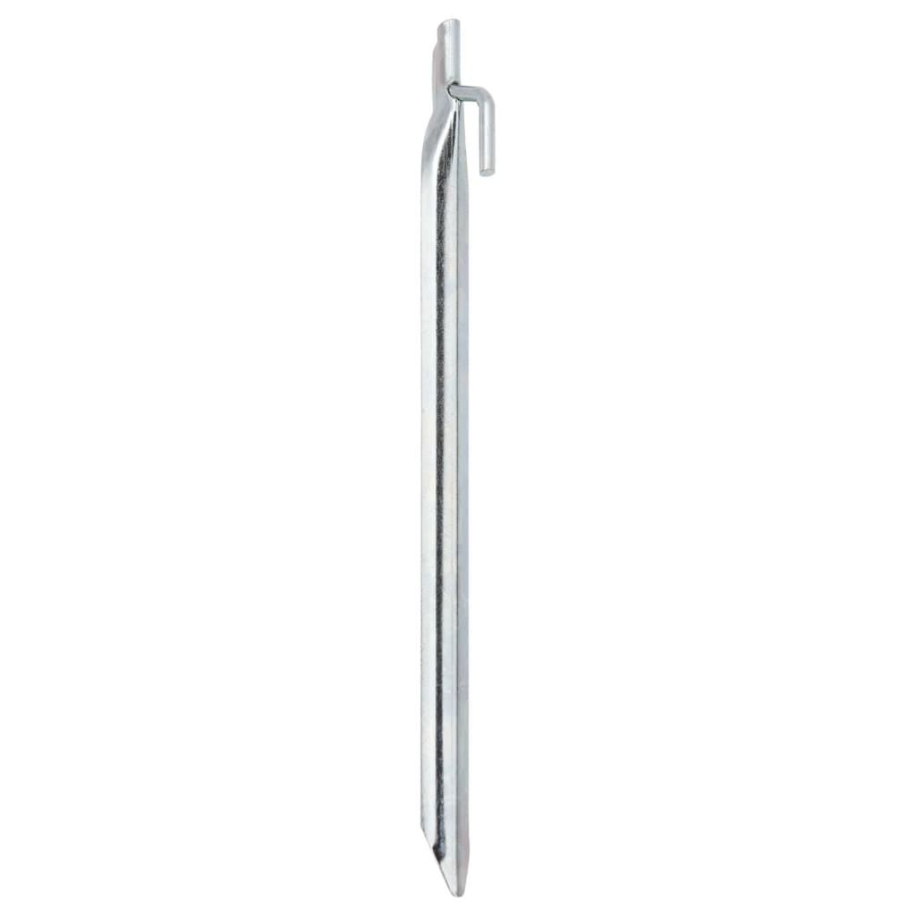 Picchetti Tenda 24 pz Forma di V 29,5 cm Ø20 mm Acciaio Zincato