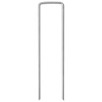 Picchetti da Terra a Forma di U 25pz 15x3,5 cm Acciaio Zincato