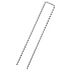 Picchetti da Terra a Forma di U 25pz 20x4 cm in Acciaio Zincato