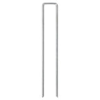 Picchetti da Terra a Forma di U 25pz 20x4 cm in Acciaio Zincato