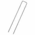 Picchetti da Terra a Forma di U 50pz 20x4 cm in Acciaio Zincato
