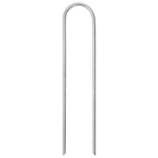 Picchetti da Terra a Forma di U 25pz 15x3,5 cm Acciaio Zincato