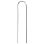 Picchetti da Terra a Forma di U 50 pz 15x3,5 cm Acciaio Zincato