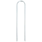 Picchetti da Terra a Forma di U 25 pz 20x3,5 cm Acciaio Zincato
