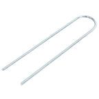 Picchetti da Terra a Forma di U 25 pz 20x3,5 cm Acciaio Zincato