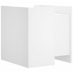 Comodino Bianco 45x50x50 cm in Truciolato