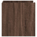 Comodino Rovere Marrone 45x50x50 cm in Truciolato