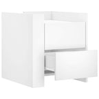 Comodino Bianco 45x50x50 cm in Truciolato