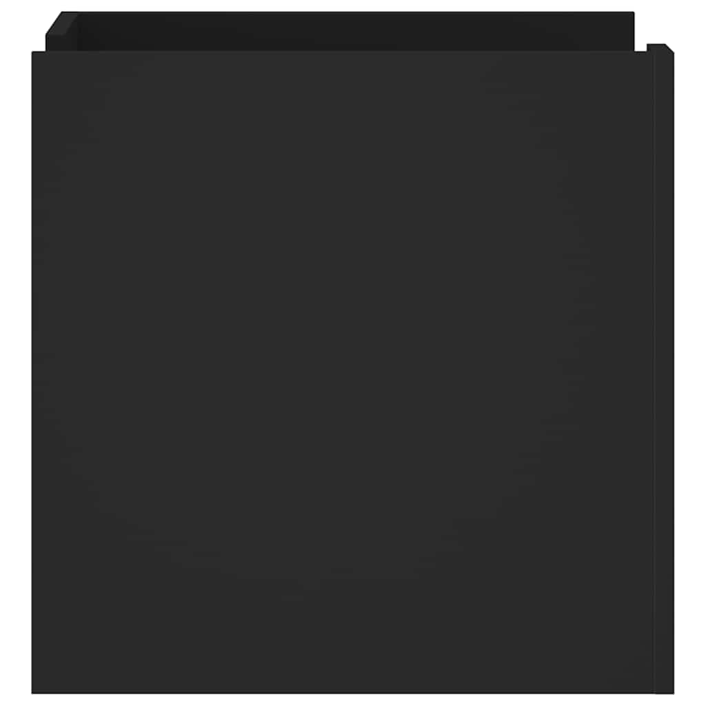 Comodino Nero 45x50x50 cm in Legno Multistrato