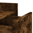 Comodino Rovere Fumo 45x50x65 cm in Legno Multistrato