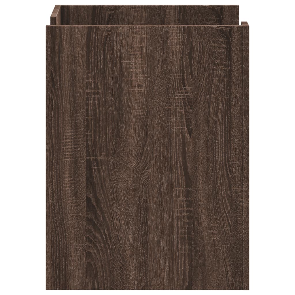 Comodino Rovere Marrone 45x50x65 cm in Legno Multistrato