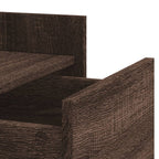 Comodino Rovere Marrone 45x50x65 cm in Legno Multistrato