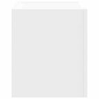 Comodini a Muro 2 pz Bianchi 45x30x35 cm