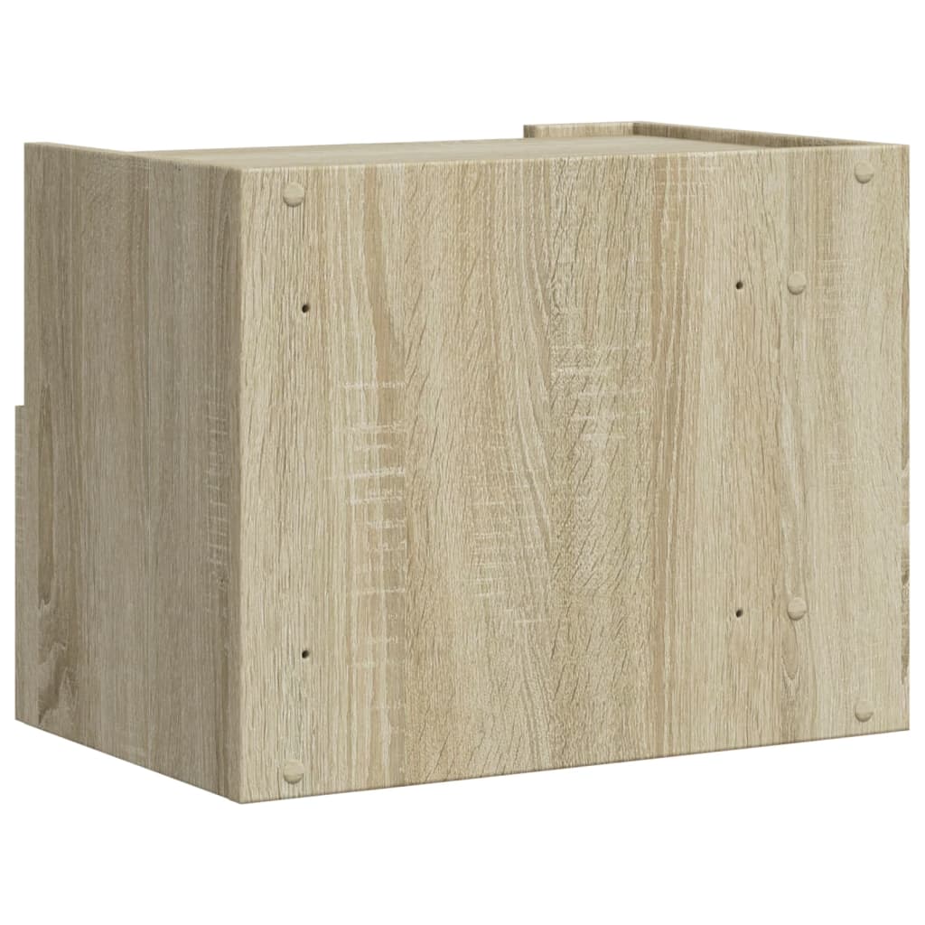 Comodino a Muro Rovere Sonoma 45x30x35 cm