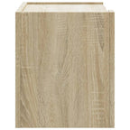 Comodini a Muro 2 pz Rovere Sonoma 45x30x35 cm