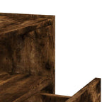 Comodini a Muro 2 pz Rovere Fumo 45x30x35 cm
