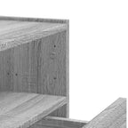 Comodini a Muro 2 pz Grigio Sonoma 45x30x35 cm