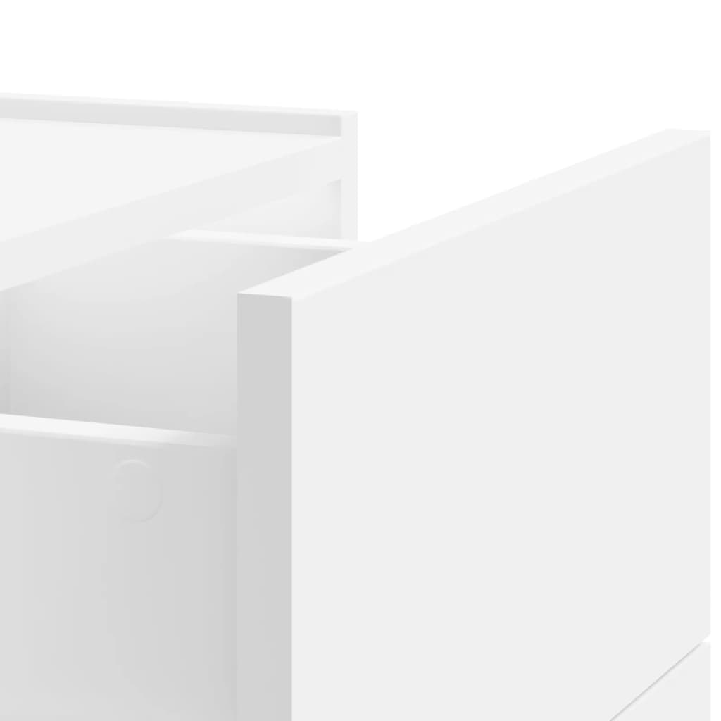 Comodino a Parete Bianco 45x30x35 cm