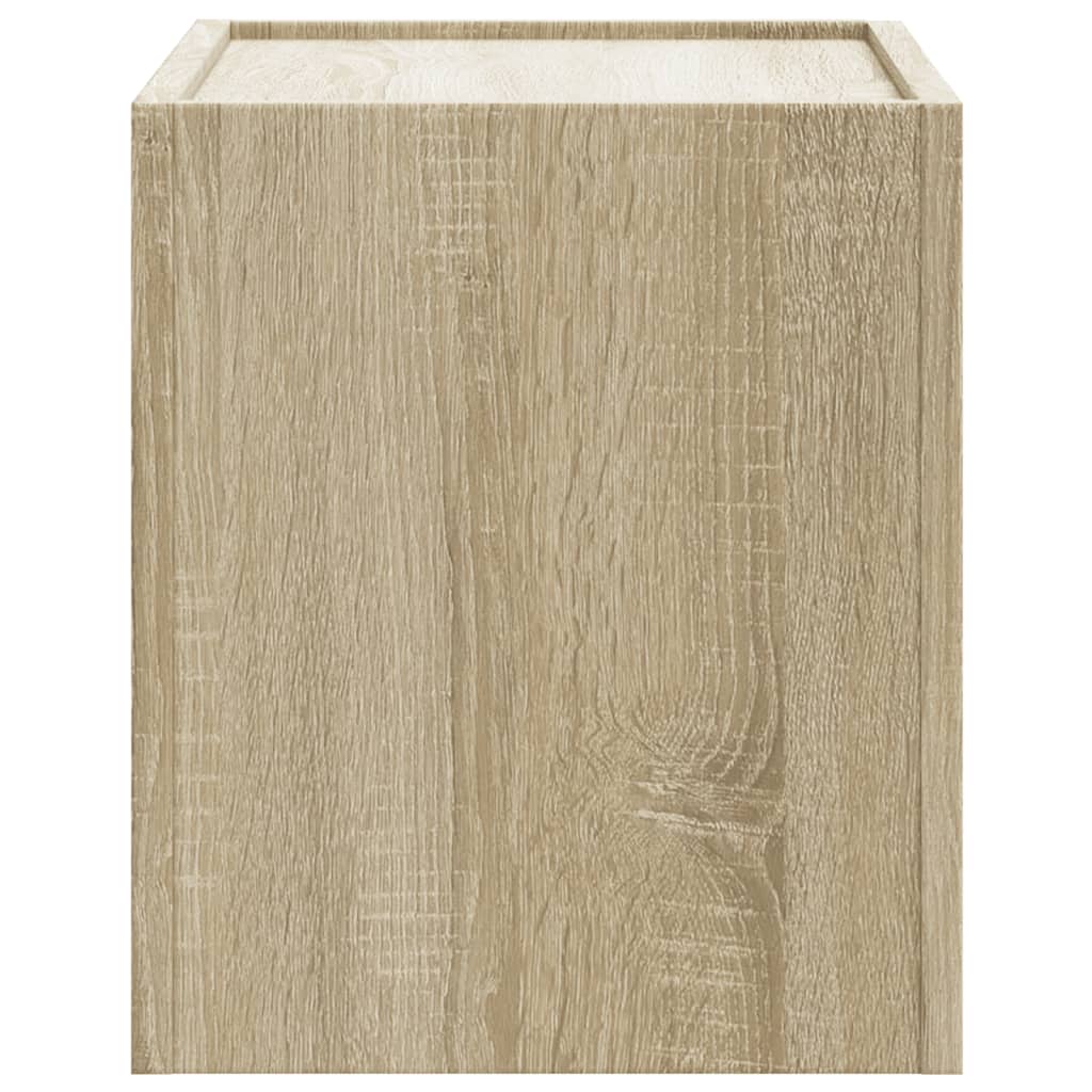 Comodini a Muro 2 pz Rovere Sonoma 45x30x35 cm