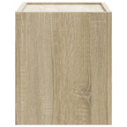 Comodini a Muro 2 pz Rovere Sonoma 45x30x35 cm