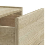 Comodini a Muro 2 pz Rovere Sonoma 45x30x35 cm