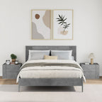 Comodini a Muro 2 pz Grigio Cemento 45x30x35 cm