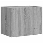 Comodini a Muro 2 pz Grigio Sonoma 45x30x35 cm