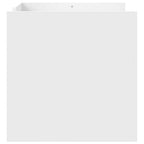 Tavolino da Salotto Bianco 80x50x50 cm in Legno Multistrato