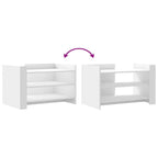 Tavolino da Salotto Bianco 80x50x50 cm in Legno Multistrato
