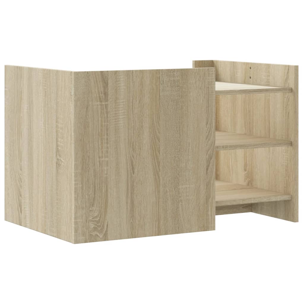 Tavolino da Salotto Rovere Sonoma 80x50x50 cm Legno Multistrato