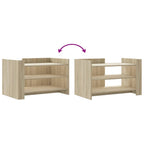 Tavolino da Salotto Rovere Sonoma 80x50x50 cm Legno Multistrato