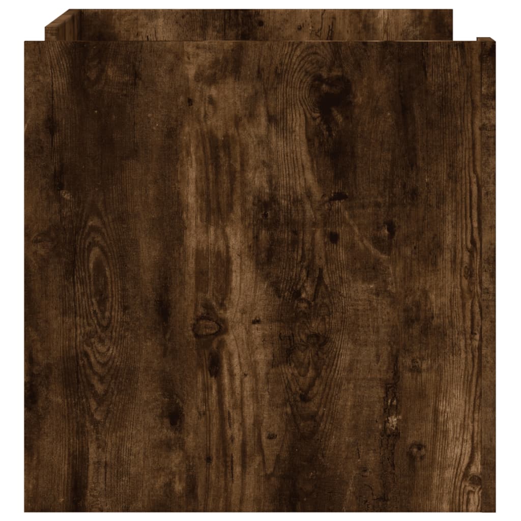 Tavolino da Salotto Rovere Fumo 80x50x50cm in Legno Multistrato