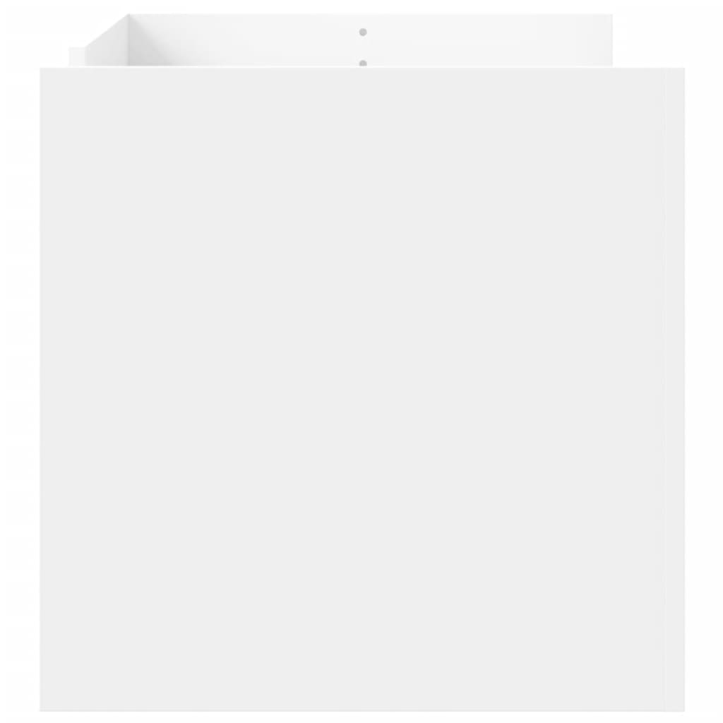 Tavolino da Salotto Bianco 100x50x50 cm in Legno Multistrato