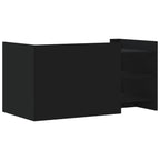 Tavolino da Salotto Nero 100x50x50 cm Legno Multistrato