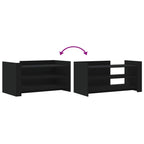 Tavolino da Salotto Nero 100x50x50 cm Legno Multistrato
