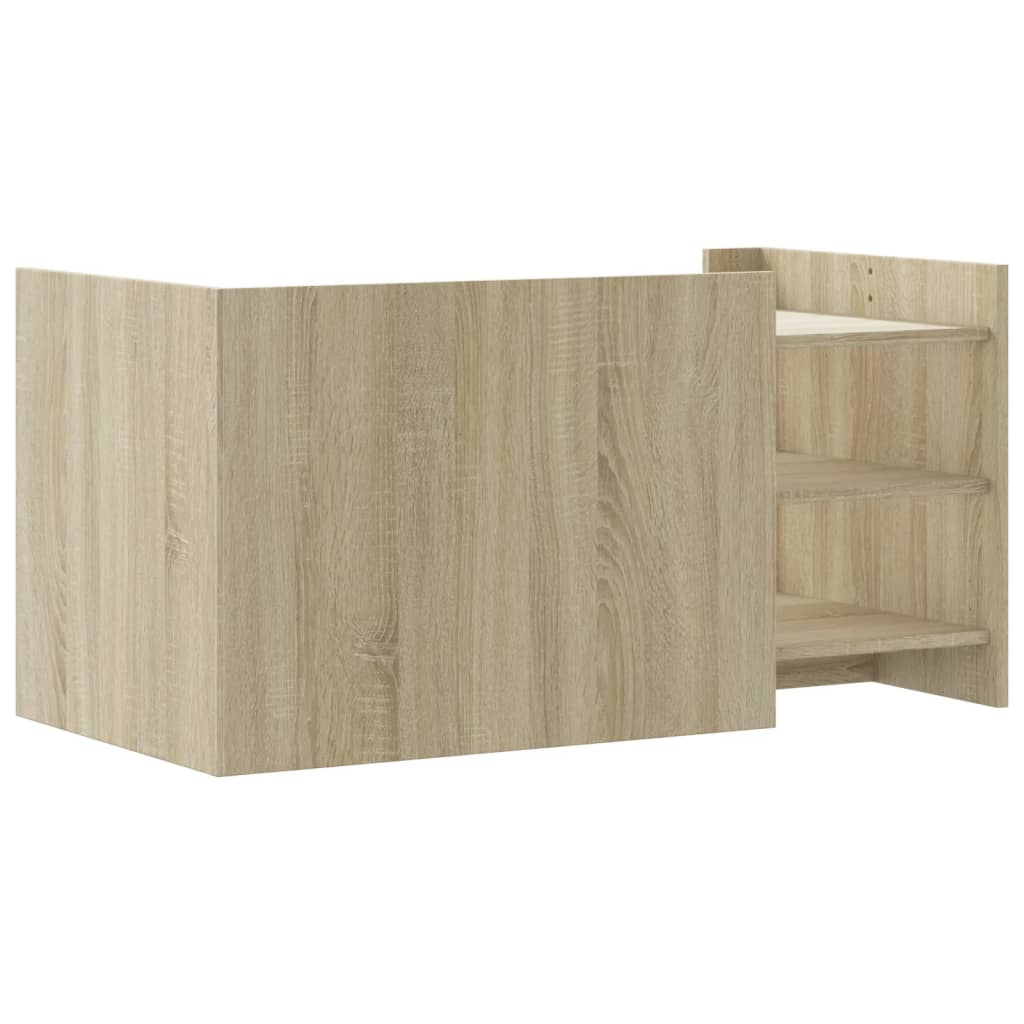 Tavolino Salotto Rovere Sonoma 100x50x50cm in Legno Multistrato