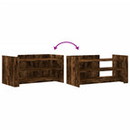 Tavolino Salotto Rovere Fumo 100x50x50 cm in Legno Multistrato
