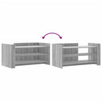 Tavolino Salotto Grigio Sonoma 100x50x50 cm Legno Multistrato
