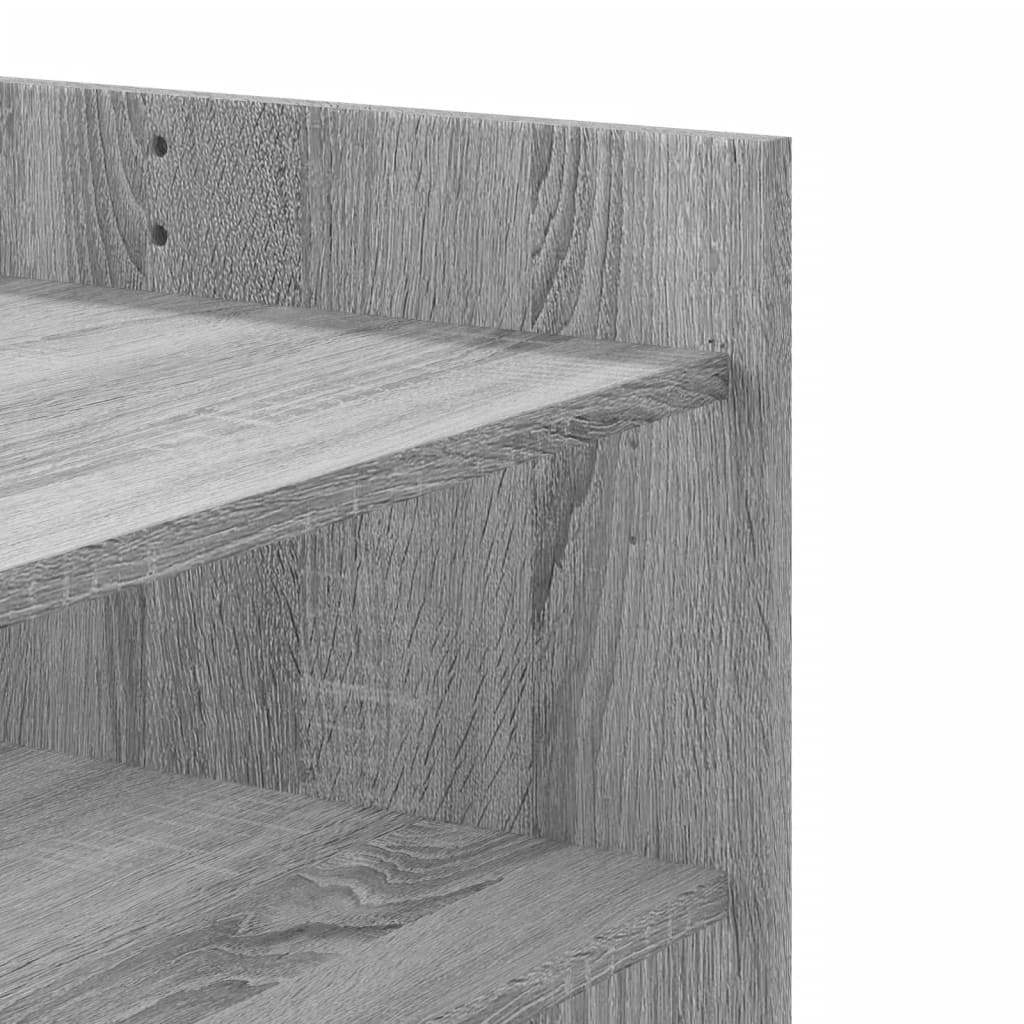 Tavolino Salotto Grigio Sonoma 100x50x50 cm Legno Multistrato