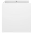 Tavolino da Salotto Bianco 80x50x50 cm in Legno Multistrato